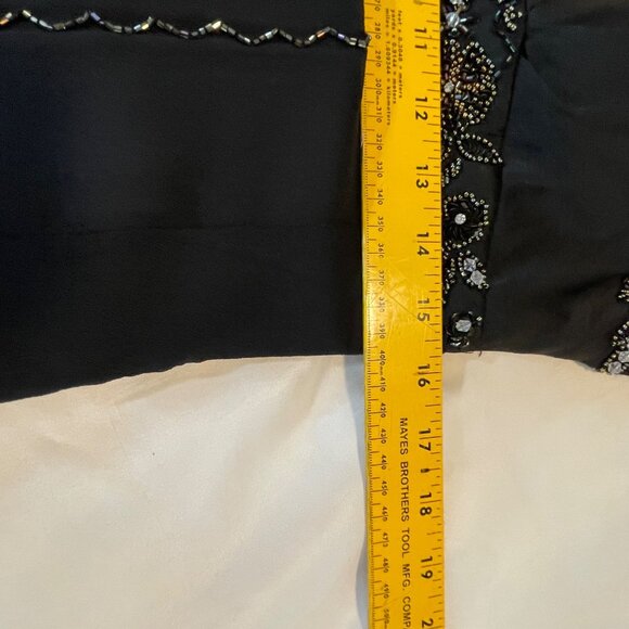 Adrianna Papell Black Beaded Halter Dress Size 12 Tags attached - Picture 15 of 15